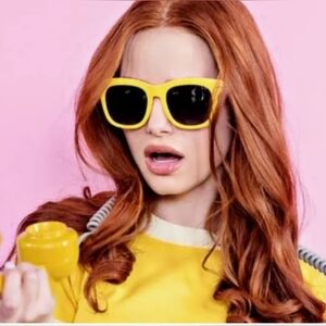 Prive Revaux MADELAINE CLIQUE Sunglasses Yellow Shades Designer Limited Edition